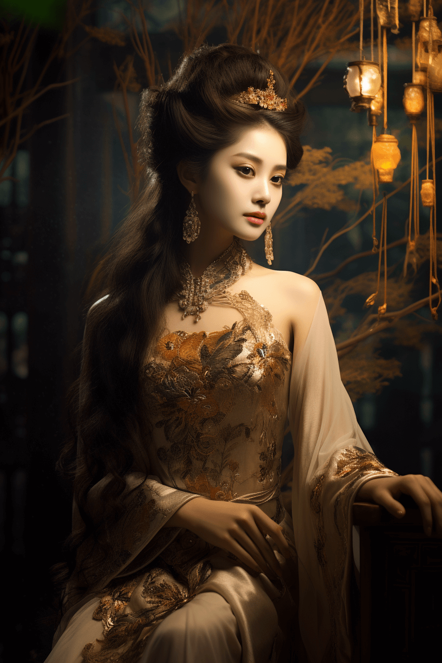 Prompt 灵感!9张明艳动人的中国古典美女