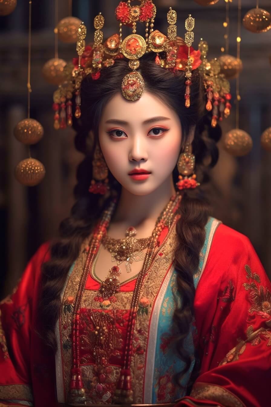 Prompt 灵感!9张明艳动人的中国古典美女