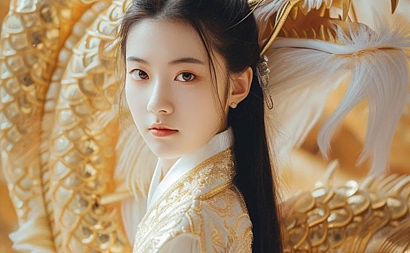 这张古风写真美到我失语，龙年写真，mj咒语