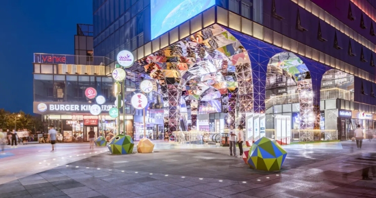 太原万科城生活广场改造