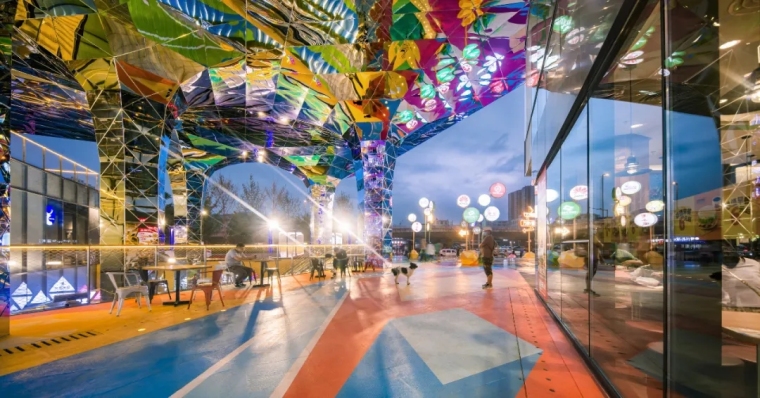 太原万科城生活广场改造