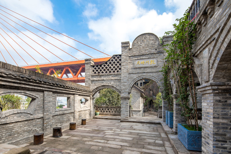 慈云寺米市街龙门浩历史文化街区景观