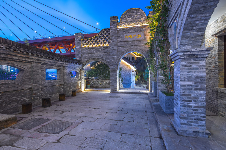慈云寺米市街龙门浩历史文化街区景观
